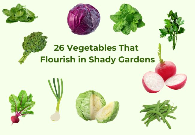 26 vegetables that flourish in shady gardens